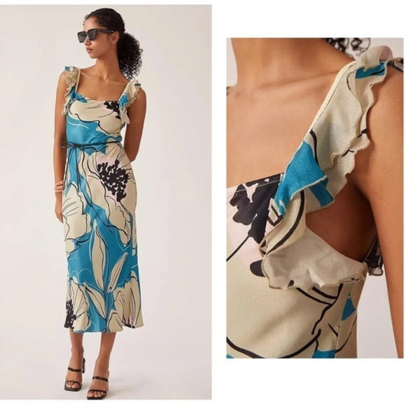 Anthropologie Dresses & Skirts - Anthropologie Conditions Apply Sleeveless Stretchy Midi Dress Women’s Sz XS